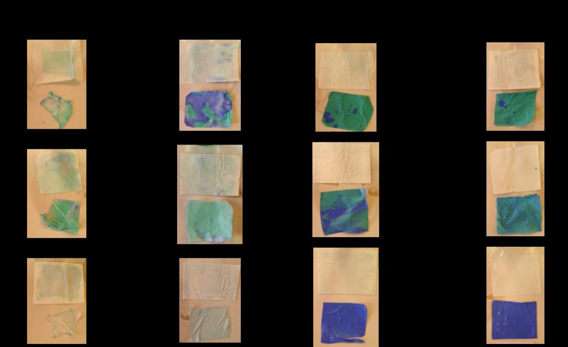 Figure 40: Introduction of PA6/BP on the left- samples PA6/BP/Perfixan on the right-