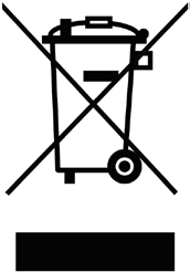 Το σύμβολο ενός διαγραμμένου κάδου απορριμμάτων με ρόδες σημαίνει ότι το προϊόν πρέπει να διατίθεται σε ειδικά σημεία συλλογής απορριμμάτων στην Ευρωπαϊκή Ένωση.