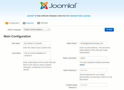 ΚΕΥΑΛΑΙΟ 6: ΣΟ JOOMLA Ε ΒΑΘΟ εγθαηάζηαζε ηνπ Joomla, παξάδεηγκα ηεο νπνίαο βξίζθεηαη ζηελ παξαθάησ εηθφλα. Δηθόλα 23: Ζ εγιθαηάζηαζε ηνπ Joomla.