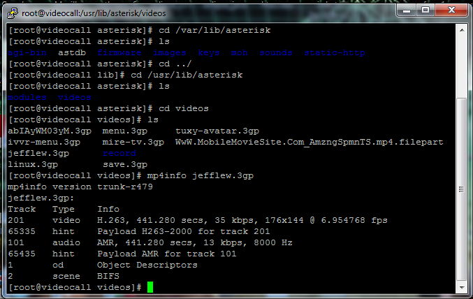 ffmpeg -y i test.avi -ab 12.2k -ac 1 -acodec amr_nb -ar 8000 vcodec h263 -r 10 -s qcif -b 44K -pass 1 -passlogfile log /usr/videodemo/test.mp4 Δίνεται ένα αρχείο εισόδου test.