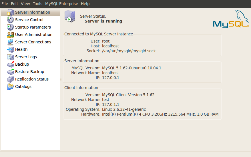 Εικόνα 16: Η Εικόνα του Synaptic Packet Manager του Ubuntu Linux μετά την Εγκατάσταση των Πακέτων του RDBMS MySQL Μετά την επιτυχή εγκατάσταση της MySQL πρέπει να δημιουργηθεί μέσα σε αυτή η Βάση