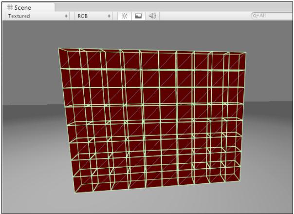 Drag the list of 10 Cubes in the CubeHolder (in the Hierarchy) in order to make the CubeHolder the parent of