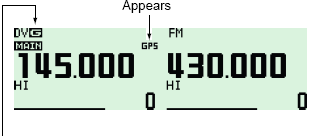 ΛΕΙΤΟΥΡΓΙΑ GPS/GPS-A 15 6 Πιέστε [BACK](V/MHz SCAN) (της δεξιάς µπάντας) δύο φορές για να επιστρέψετε στην ένδειξη της συχνότητας.