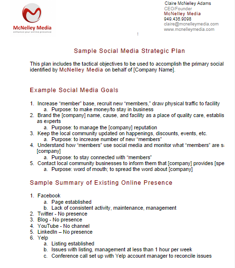 6.5 Social Media Strategy Templates media.