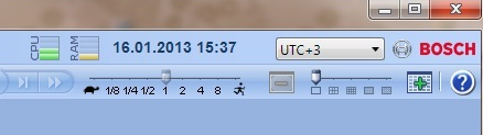 66 el Διαχείριση εγγεγραμμένων βίντεο Bosch Video Management System UTC UTC x: ζώνη ώρας κάθε διαθέσιμου Management Server Ο χρόνος βάσει της επιλεγμένης ζώνης ώρας εμφανίζεται στη γραμμή του μενού: