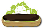 Android 2.0 ECLAIR Ακολουθεί το Eclair (Εικόνα 1.6), Android 2.0 τον Νοέμβριο 2009, με τις επανεκδόσεις του σε Android 2.0.1 τον Δεκέμβριο 2009 (Eclair 0.