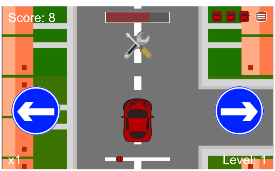 - Android: Πατήστε το αριστερο και δεξιό βέλος για να κατευθύνετε το αυτοκίνητο.