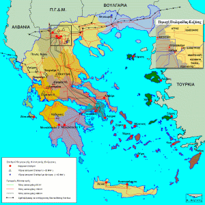 Στον πίνακα που ακολουθεί παρουσιάζονται οι θερµικοί σταθµοί παραγωγής της ΕΗ, σηµειώνοντας πως, στο σύνολο της εγκατεστηµένης ισχύος της ΕΗ, οι λιγνιτικοί σταθµοί αποτελούν το 40% (ο.π., 2005).