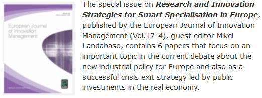 Research and innovation strategies for smart specialisation in Europe: theory and practice of new innovation policy approaches, by Mikel Landabaso Path dependence in policies supporting smart