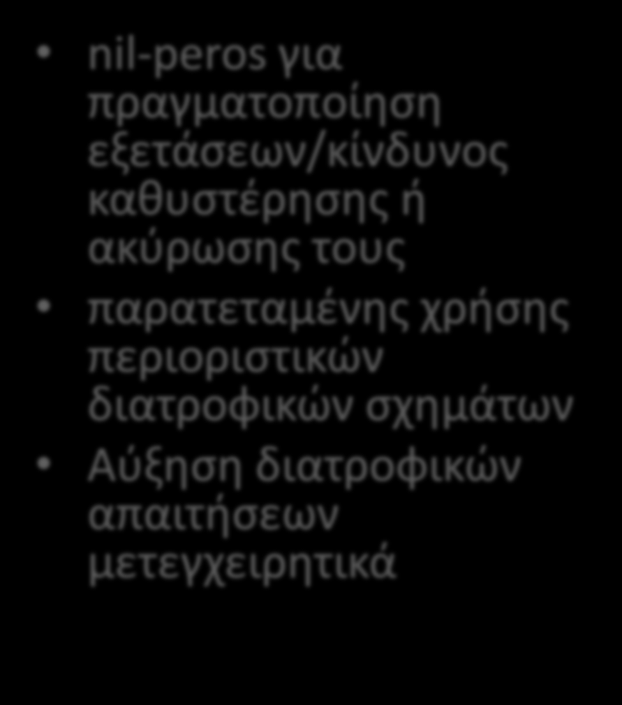 Κατά τη διάρκεια νοσηλείας Ενδονοσοκομειακά η υποθρεψία επιδεινώνεται λόγο: μη αποδοχή