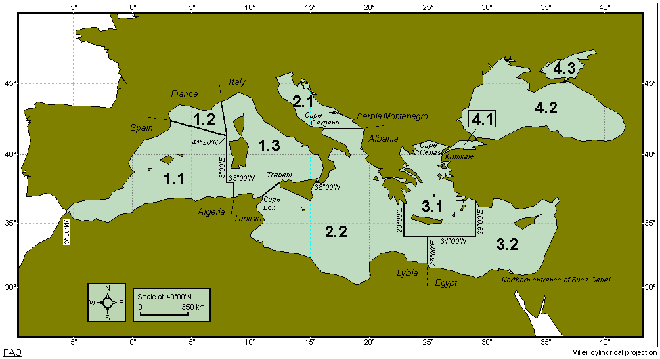 Ωκεανός, Ανατολικά) Περιοχή 58 (Ινδικός Ωκεανός, Ανταρκτική) Περιοχή 61 (Ειρηνικός, Βορειοδυτικά) Περιοχή 67 (Ειρηνικός, Βορειοανατολικά) Περιοχή 71 (Ειρηνικός, Κεντροδυτικά) Περιοχή 77 (Ειρηνικός,