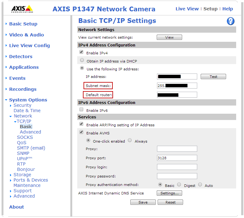 Προσοχή: Ελέγξτε ότι βάλατε subnet mask και default router. 3.