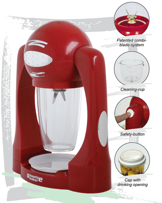 SMOOTHIE MAKER ΣΥΣΚΕΥΗ ΠΑΡΑΣΚΕΥΗΣ SMOOTHIES Ο ΗΓΙΕΣ ΧΡΗΣΗΣ Κωδ: ΜΕΙΚΕΡ Πατενταρισµένο σύστηµα λεπίδων οχείο καθαρισµού Πλήκτρο ασφαλείας Καπάκι µε άνοιγµα Σηµαντικό: Πριν να χρησιµοποιήσετε το