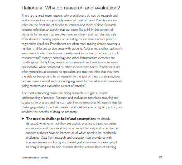 ΚΕΙΜΕΝΑ ΓΙΑ ΠΕΡΑΙΤΕΡΩ ΜΕΛΕΤΗ Κείμενο 1: Rationale: Why do research? Brindley, J.