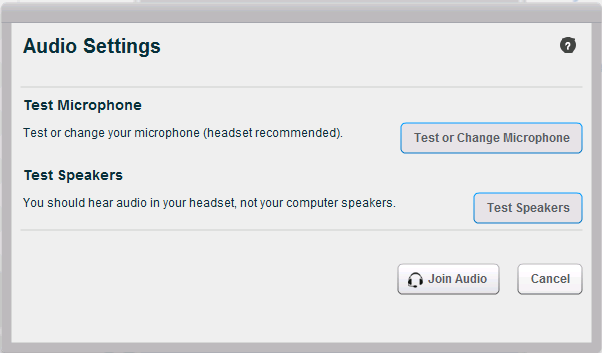 1. Test Speaker: Πατήστε το πλήκτρο «Test Speaker» για την αναπαραγωγή δοκιμαστικού ήχου, ώστε να ελέγξτε τη σωστή λειτουργία των ακουστικών σας. 2.