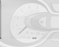 Συμβουλές οδήγησης Οικονομική οδήγηση Λειτουργία ECO Το πρόγραμμα λειτουργίας ECO βελτιστοποιεί την κατανάλωση καυσίμου.