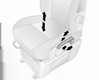 46 Καθίσματα, προσκέφαλα Πλάτες καθισμάτων Πλάτες καθίσματος με ανάρτηση Ύψος καθίσματος Τραβήξτε το μοχλό, ρυθμίστε την κλίση και απελευθερώστε το μοχλό.