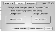 86 Όργανα και χειριστήρια Delayed (Rate & Departure Time) (Καθυστέρηση (τιμές & ώρα αναχώρησης)): διάρκεια των λιγότερο ακριβών περιόδων χρεώσεων ώστε να επιτευχθεί πλήρης φόρτιση μπαταρίας μέχρι το