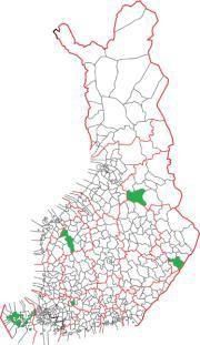 Sweden map1: geographical repartition (source:eurl for honey bee health (2012)