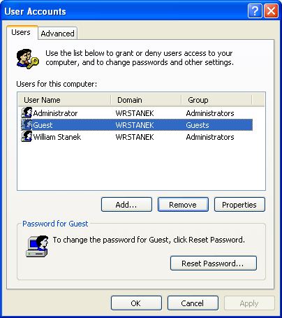 168 Μέρος II Κύριες εργασίες διαχείρισης των Microsoft Windows XP Professional Σημείωση Όταν χρειάζεται να επιλέξετε μεταξύ του τυπικού και του περιορισμένου επιπέδου πρόσβασης, να έχετε υπόψη σας