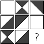 4 point problems - θέματα 4 μονάδων 11. Which tile must be added to the picture so that the white area is as large as the black area?