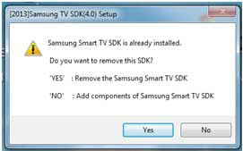 ΕΓΚΑΤΑΣΤΑΣΗ ΠΡΟΓΡΑΜΜΑΤΟΣ SMART TV SDK 4.0 - SAMSUNG TV EMULATOR ΟΔΗΓΙΕΣ Για την δημιουργία εφαρμογής σε Έξυπνη Τηλεόραση πρώτα θα πρέπει να γίνει η εγκατάσταση του προγράμματος Smart Tv SDK 4.