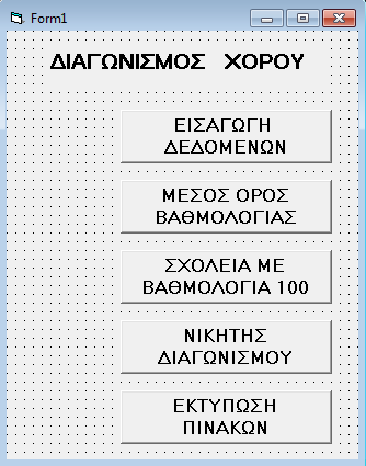 Άσκηση 3 Σε έναν διαγωνισμό χορού, διάρκειας δύο ημερών, λαμβάνουν μέρος 35 σχολεία της Κύπρου. Τα ονόματα των 35 σχολείων καταχωρούνται σε έναν πίνακα με όνομα Names.