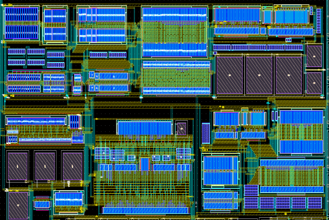 Σχήμα 7.5. Layout κυκλώματος Replica βαθμίδας εξόδου. Σχήμα 7.6.