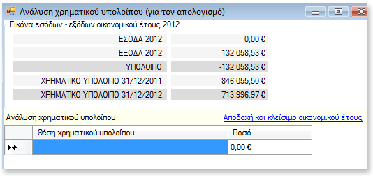 Κλείσιμο οικονομική χρήσης και άνοιγμα νέας Με τον όρο κλείσιμο εννοούμε το «κλείδωμα» μιας οικονομική χρήσης προκειμένου να μην επιτρέπονται ποια άλλες κινήσεις (εκταμιεύσεις και εισπράξεις) στη