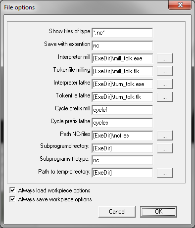 Settings Η καρτέλα Settings περιέχει όλες τις λοιπές λειτουργίες που αφορούν τις γενικές ρυθμίσεις του προγράμματος CncSimulator. Αποτελείται από τις παρακάτω επιλογές: Login Σύνδεση.
