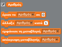 Το Scratch στην Σχολική Τάξη Τότε εμφανίζεται το παρακάτω παράθυρο: Στο παράθυρο αυτό συμπληρώνεις το όνομα της μεταβλητής και πατάς το πλήκτρο Εντάξει.