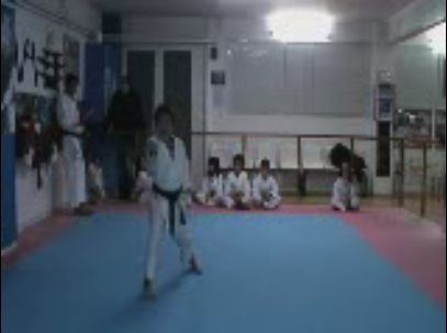 5.2. ΕΠΕΞΕΡΓΑΣΙΑ ΔΕΔΟΜΕΝΩΝ (αʹ) (βʹ) (γʹ) Σχήμα 5.1: Στιγμιότυπα από τις βιντεοσκοπήσεις παιδιών-αθλητών shotokan karate κατά την εκτέλεση των 5 πρώτων κινήσεων.
