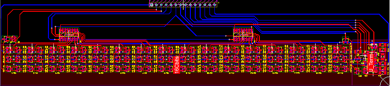 Κεφάλαιο 6: Το hardware του calibrated DAC Εικόνα 6.27: το PCB layout του TERMO Παρακάτω παρατίθενται φωτογραφίες των υλοποιημένων calibration ladders Εικόνα 6.