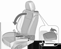 Καθίσματα, προσκέφαλα 55 Για να το επαναφέρετε, σύρετε το κάθισμα προς τα πίσω μέχρι το τέρμα. Ανεβάστε την πλάτη του καθίσματος στην όρθια θέση χωρίς να χρησιμοποιήσετε το μοχλό.