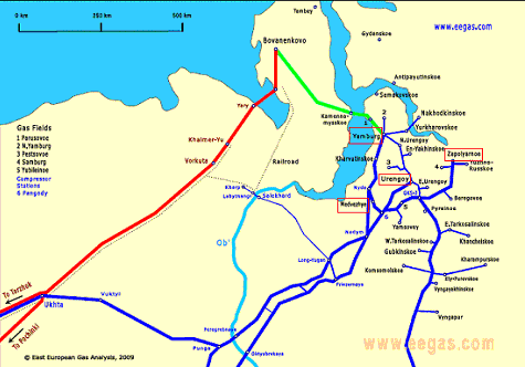 Εικόνα 4.2: Περιοχι του Nadym-Pur-Taz (East European Gas Analysis, Απρίλιοσ 2010, http://www.eegas.