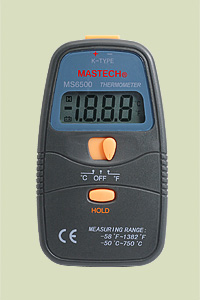 57 Σχήμα 5.4: Θερμοζεύγη Σχήμα 5.5: Θερμόμετρα Mastech MS650 K Type Τα θερμοζεύγη αυτά συνδέθηκαν με θερμόμετρα όπως αυτά που φαίνονται στο σχήμα 5.
