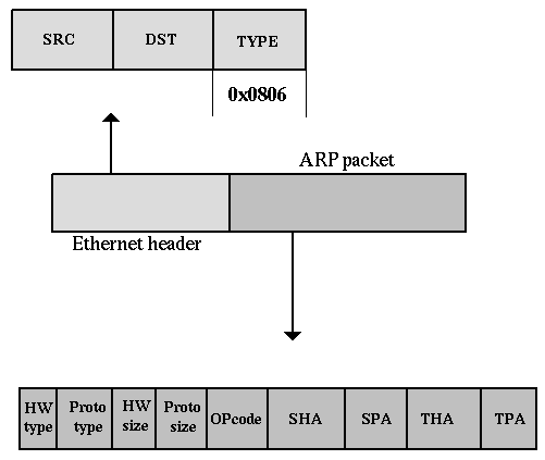 3.2 Το πρωτόκολλο ARP 3.2.1 Γενικά Το πρωτόκολλο ARP (Address Resolution Protocol) είναι ένα πρωτόκολλο δικτύου Η/Υ που χρησιμοποιείται για την προσδιορισμό της φυσικής διεύθυνσης (διεύθυνση