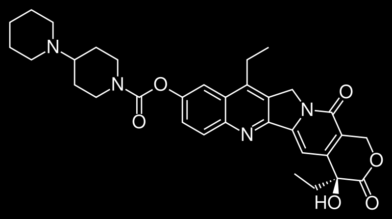 Topotecan Σε μεταστατικό καρκίνο ωοθηκών Irinotecan Σε μεταστατικό καρκίνο