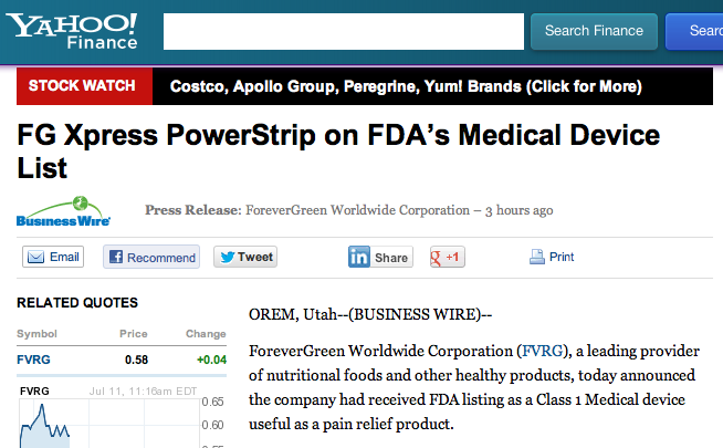 CLASS 1 *FDA = Food and Drug Administration.