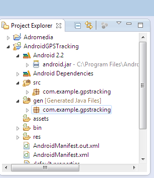 4.6. Παρουσίαση των Directories. Android 2.2. Τα αρχεία που χρησιμοποιούνται για δημιουργία μιας εφαρμογής μπορεί να είναι και έτοιμες βιβλιοθήκες με την επέκταση jar.