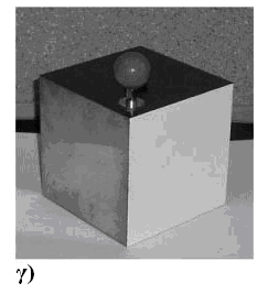 Εικόνα 1.5-1: Κύβος Leslie (α) χαλκός γυαλισµένης επιφάνειας (Τ=22,6 C), άσπρο χρώµα (Τ=84,3 