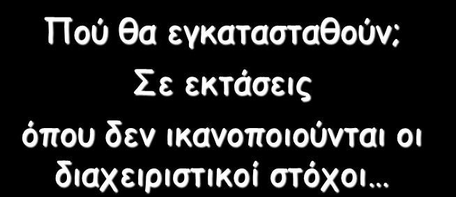 Δασολιβαδικά Συστήματα Πού θα εγκατασταθούν; Σε