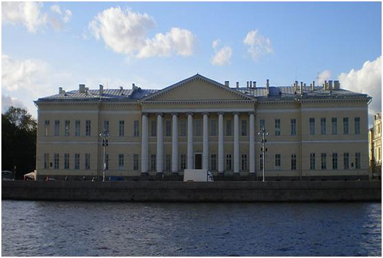 3)Η Βιβλιοθήκη της Ρωσικής Ακαδημίας Επιστημών Η Βιβλιοθήκη της Ρωσικής Ακαδημίας Επιστημών είναι μια μεγάλη κρατική ρωσική βιβλιοθήκη, που βρίσκεται στην Αγία Πετρούπολη και είναι ανοιχτή για τους