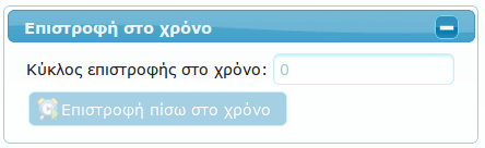 Ο διαχειριστής του παιχνιδιού έχει επίσης τη δυνατότητα να επιστρέψει το χρόνο του παιχνιδιού σε προηγούμενο κύκλο.