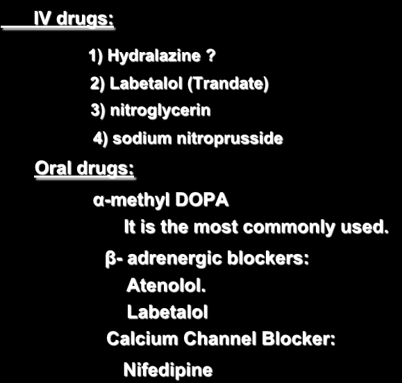 Αληηκεηψπηζε ηεο αξηεξηαθήο ππέξηαζεο IV drugs: 1) Hydralazine?