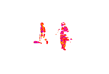 frame1046 Εικόνα 15 Motion Estimation για το καρέ 1046 Στο καρέ 1046 ο πρώτος άνθρωπος του βίντεο αφήνει τη