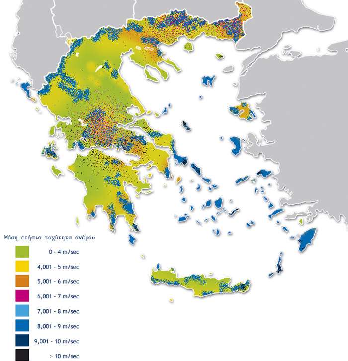 Κεφάλαιο 2 ο : Το ενεργειακό Σύστημα της Ελλάδας Ως ΠΑΚ ορίζονται αντίστοιχα ομάδες ή επιμέρους περιοχές πρωτοβάθμιων ΟΤΑ της ηπειρωτικής χώρας καθώς και μεμονωμένες θέσεις, οι οποίες δεν εμπίπτουν