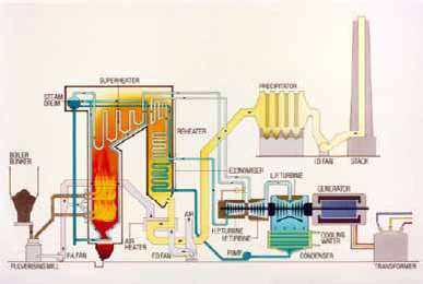 Κεφάλαιο 3 ο : Περιγραφή ατμοηλεκτρικών σταθμών 3.1 ΓΕΝΙΚΑ Η ατμοηλεκτρική μονάδα ηλεκτροπαραγωγής αποτελείται από πολλές συνιστώσες.