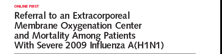 H1N1-associated respiratory failure cases referred, accepted, and transferred to 1 of 4 UK ECMO centers between July 14, 2009, and February 19, 2010.