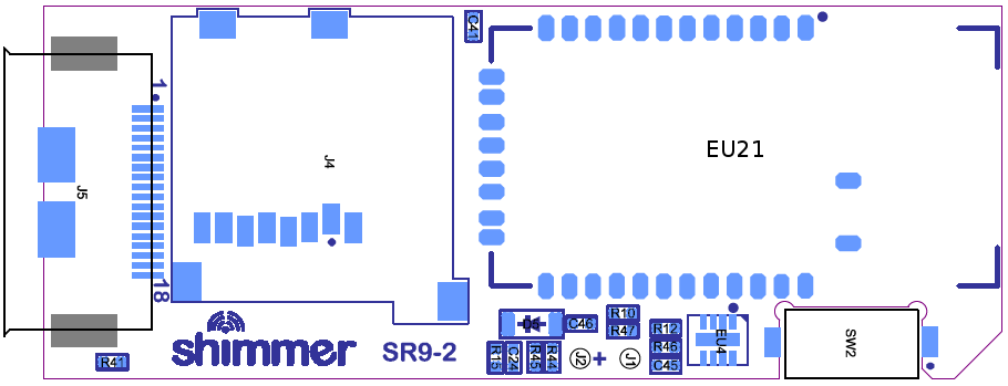 Εικόνα 12: Zigbee module in the Shimmer 802.15.4 Radio 802.15.4 διατηρείται από την ομάδα εργασίας IEEE 802.